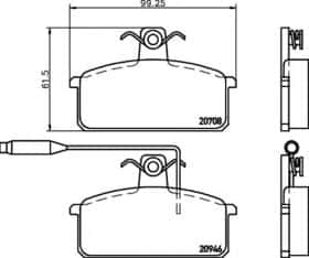 Тормозные колодки Pagid T5016