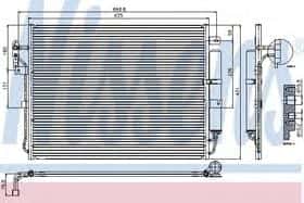 Радіатор кондиціонера Nissens 94962