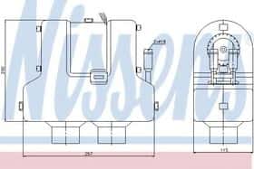 Радиатор печки Nissens 71905