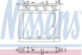 Радиатор печки Nissens 72033