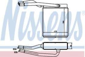 Радиатор печки Nissens 71746