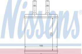 Радиатор печки Nissens 77613