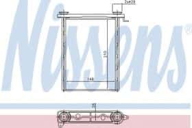 Радиатор печки Nissens 77539