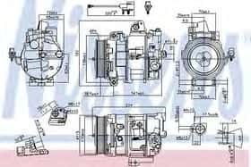 Компрессор кондиционера Nissens 890117