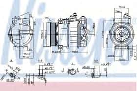 Компрессор кондиционера Nissens 890140
