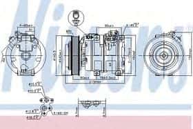 Компрессор кондиционера Nissens 890166
