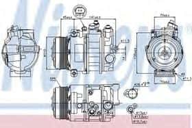 Компресор кондиціонера Nissens 89039