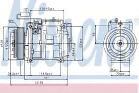 Компрессор кондиционера Nissens 89132
