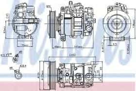 Компрессор кондиционера Nissens 89209