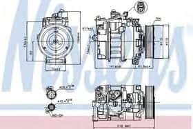 Компресор кондиціонера Nissens 89210