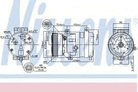 Компрессор кондиционера Nissens 89218