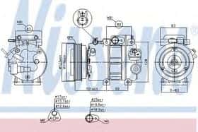 Компресор кондиціонера Nissens 89293