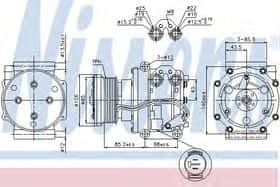 Компрессор кондиционера Nissens 89331