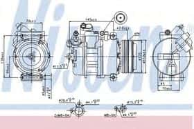 Компрессор кондиционера Nissens 89341