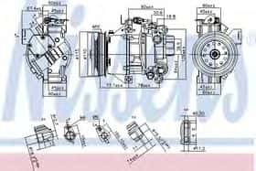 Компрессор кондиционера Nissens 89528