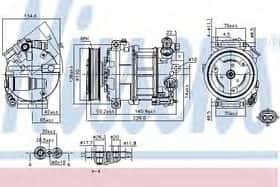 Компресор кондиціонера Nissens 89584