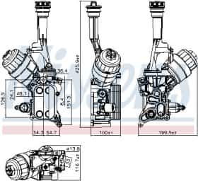 Масляный радиатор двигателя