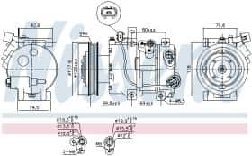 Компресор кондиціонера Nissens 890423