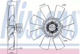 Вентилятор системы охлаждения двигателя