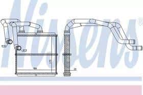 Радиатор печки Nissens 72219