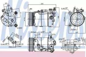 Компрессор кондиционера Nissens 890098