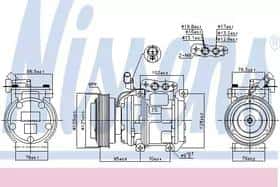 Компрессор кондиционера Nissens 890233