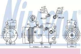 Компрессор кондиционера Nissens 890237