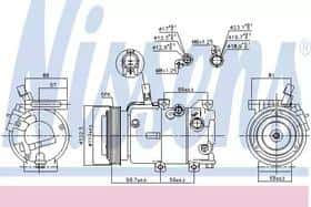 Компресор кондиціонера Nissens 890240