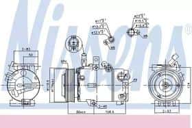 Компресор кондиціонера Nissens 890242