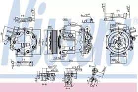 Компрессор кондиционера Nissens 89404