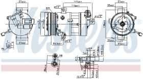 Компресор кондиціонера Nissens 890667
