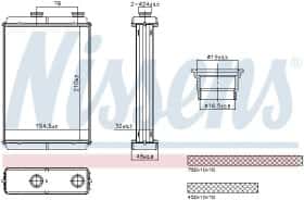 Радиатор печки Nissens 707285