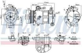 Компресор кондиціонера Nissens 891186