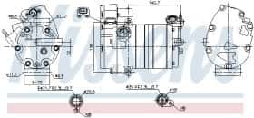 Компресор кондиціонера Nissens 891070
