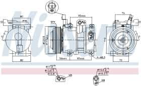 Компресор кондиціонера Nissens 890683