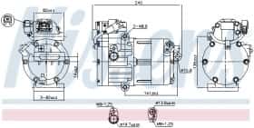 Компресор кондиціонера Nissens 891022