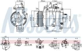 Компрессор кондиционера Nissens 891044