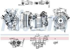 Компресор кондиціонера Nissens 890593