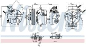 Компресор кондиціонера Nissens 890594