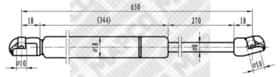 Газовый упор капота