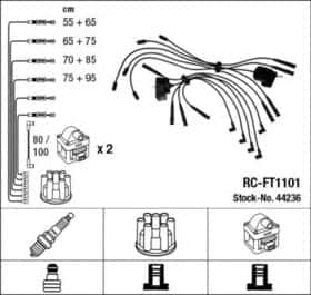 Комплект дротів запалювання NGK 44236