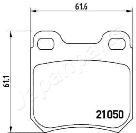 Тормозные колодки Japanparts pp0404af