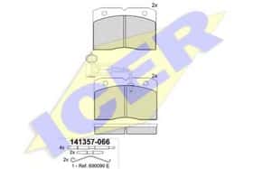 Тормозные колодки Icer 141357-066