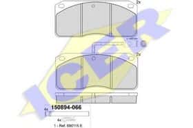 Гальмівні колодки Icer 150894-066