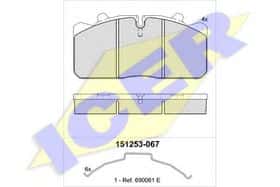 Тормозные колодки Icer 151253-067