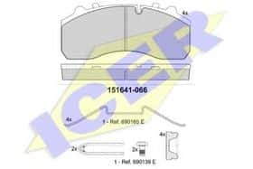 Тормозные колодки Icer 151641-066