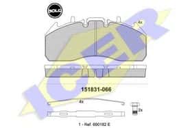 Гальмівні колодки Icer 151831-066