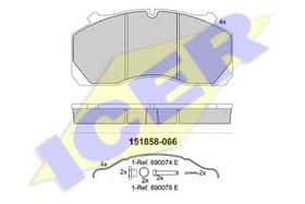 Тормозные колодки Icer 151858-066