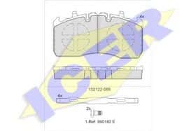 Тормозные колодки Icer 152122-066