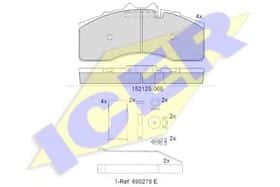 Тормозные колодки Icer 152125-066